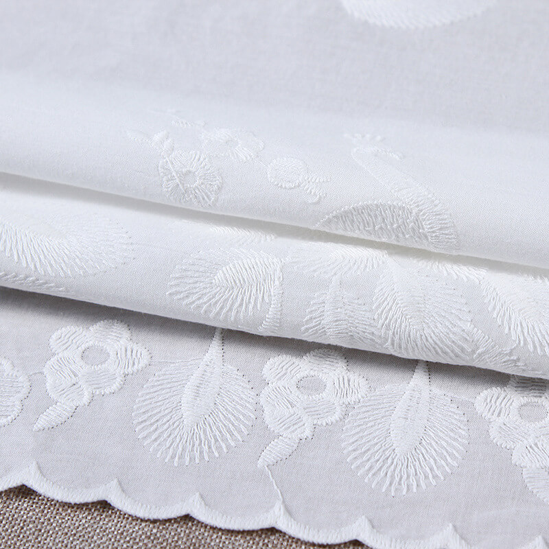Embroidered Fabric Dress 100% Cotton for Women's Wear Wholesale Suppli 4